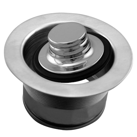 Westbrass 3-1/2" Brass EZ Mount Disposal Flange and Stopper D2105-07